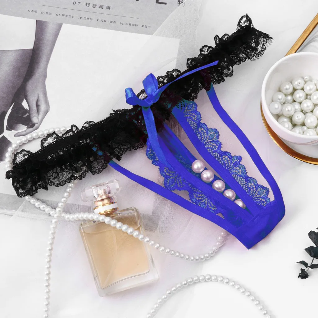 Blue SAGACE,, сексуальные женские трусики, стринги, нижнее белье, полупрозрачное нижнее белье, трусики с низкой талией, женские кружевные сексуальные трусы - Color: Blue