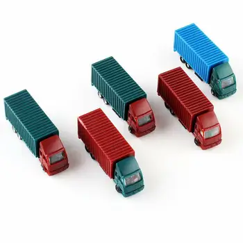 

NEW 5PCS 1:150 N Scale Plastic Container Colorful Truck Model Cars Toys Railway