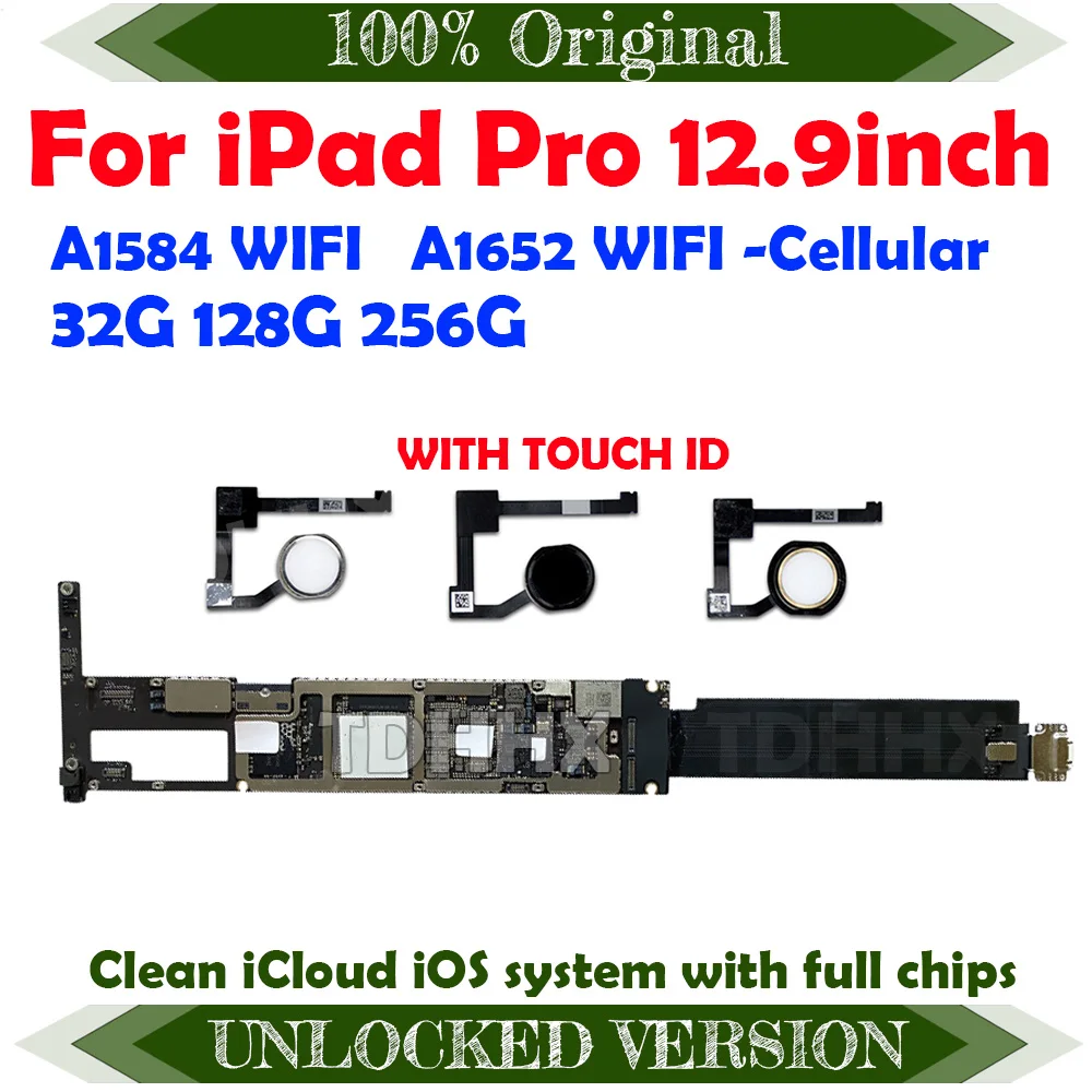 A1584 Wi-Fi версия A1652 Wi-Fi-Оригинальный сотовый телефон для iPad Pro 12 9 дюйма материнская
