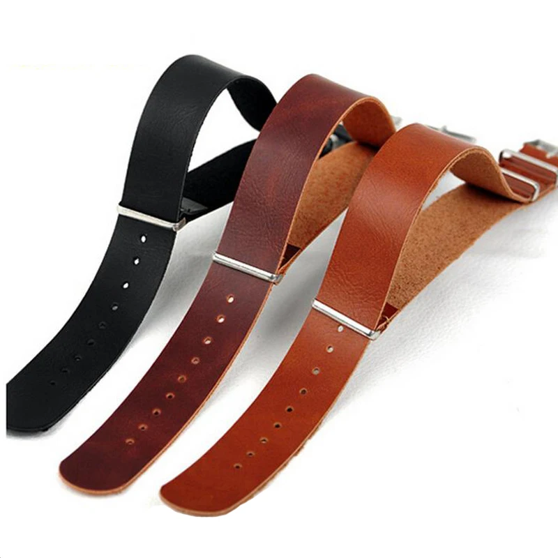 

Handmade Leather Watch Band for Men Women Stainless Steel Buckle Strap Bracelet Accessories for Watchband 18mm 20mm 22mm 24mm