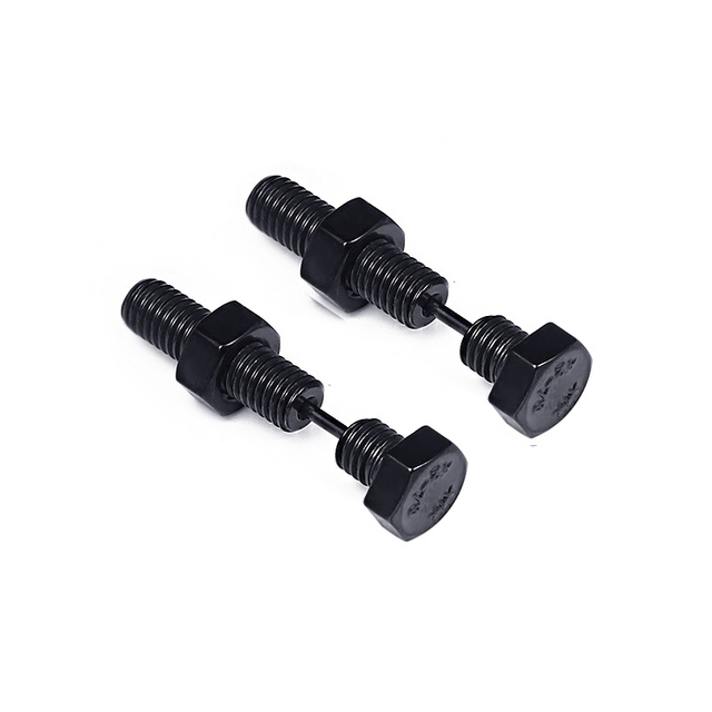 Styles 1 pair Punk Black Stainless/Titanium Steel Stud Earrings For Men and Women Gothic Street Pop Hip Hop Ear Jewelry