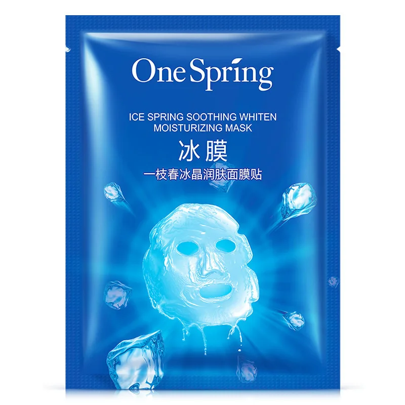

onespring Ice Spring Smoothing Whiten Moisturizing Facial Mask Anti-aging lifting Collagen Facial Masks beauty Face Care Product