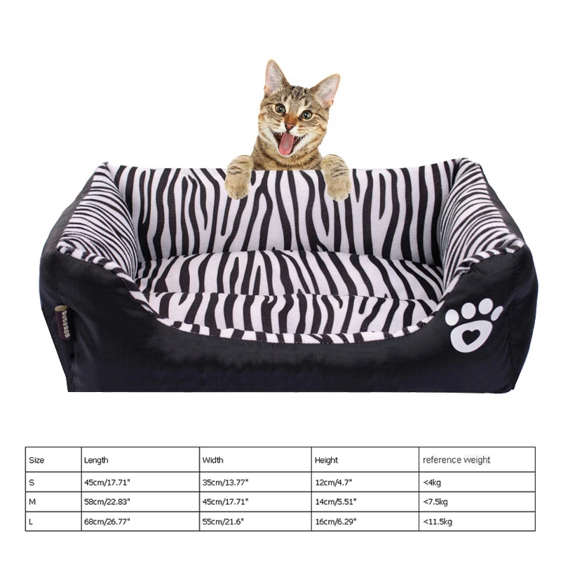 S/M/L Cute Pet Bed Warm Pet Products Dog House Nest Dog Baskets Fall And Winter Warm Kennel Washable House For Cat Puppy