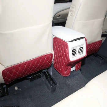 トヨタカムリのための適切な 2018 革素材カーシート抗 kick パッド後部座席防汚パッド保護アームレストボックス