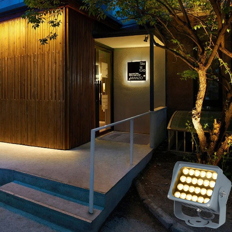 Garden Lights Outdoor Decoration Patio Yard Led Warm Light Wall Washer Light Rgbw Landscape Lighting LED Projection 40w