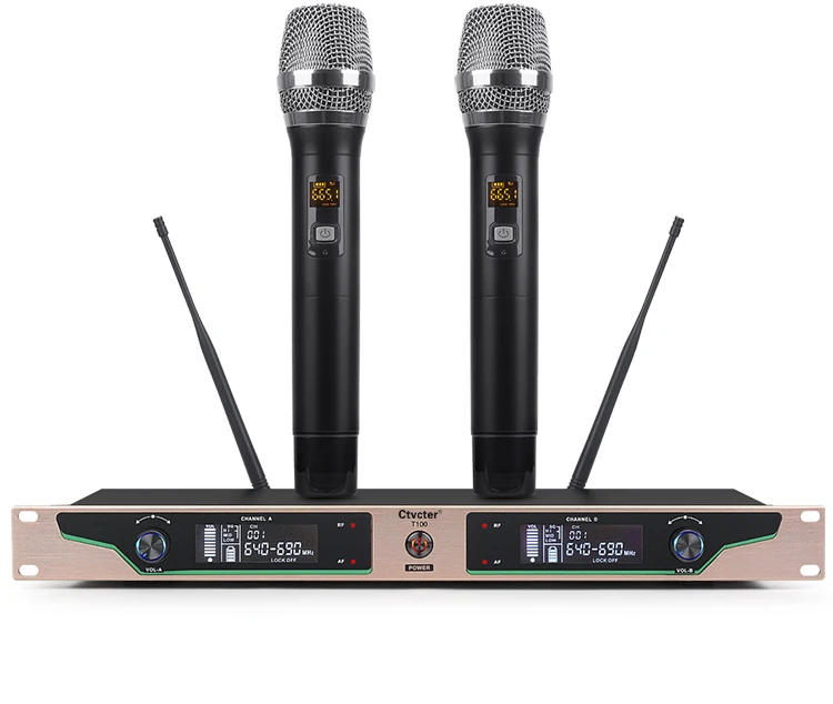 Профессиональный UHF микрофон со встроенным смарт-чипом обладает сильной анти-помех и стабильным микрофоном для приема сигнала