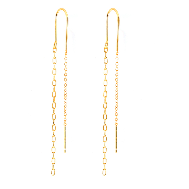 925 Sterling Silver Long Chain Tassel Threader Earrings Colored Zircon Snake Padlock Key Pendant Dangle Earrings Jewelry