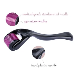 DRS 540 derma roller micro needles 0.25/0.5/0.75mm Length titanium dermoroller microniddle roller for face skin care treatment