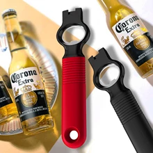 Multi-function Beer Opener Bottle Openers Silicone handle Soda Beverage tab Can Opener Starter Bar Tools Kitchen Accesories