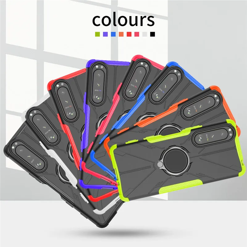 Cover Antiurto Per Sony Xperia 5 Iii Custodia Xperia 5 10 Iii Cover Hard Holder Paraurti Protettivo Posteriore Per Sony Xperia 10 5 1 Iii