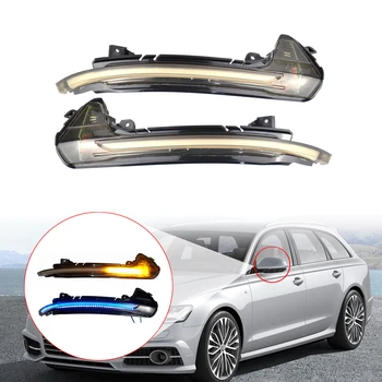 

Car accessories For Audi A6 C7 C7.5 RS6 S6 4G 2012 2018 Side Wing Rearview Mirror Blinker Indicator Dynamic Turn Signal Lamp