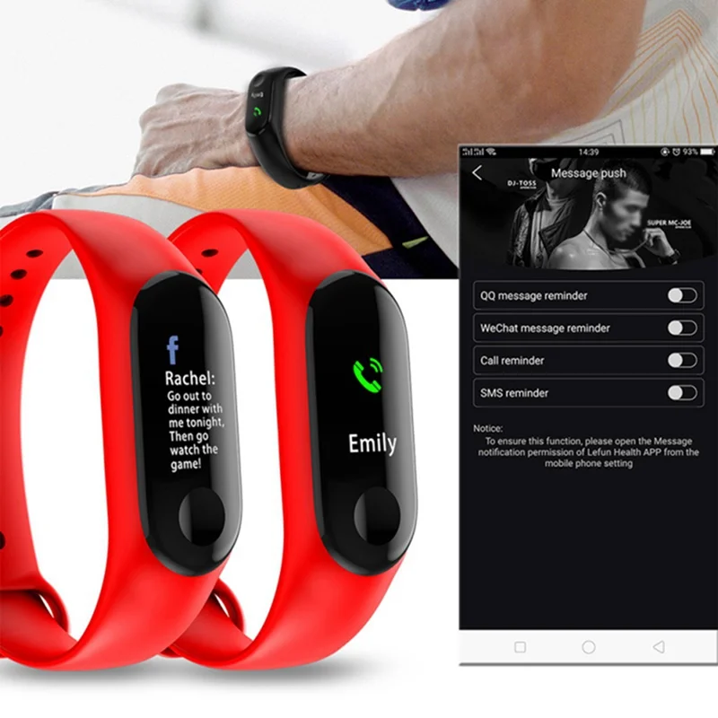 Шагомер Bluetooth 4,0 браслет для контроля сердечного ритма Встроенная антенна FPC цветной экран браслет для измерения артериального давления