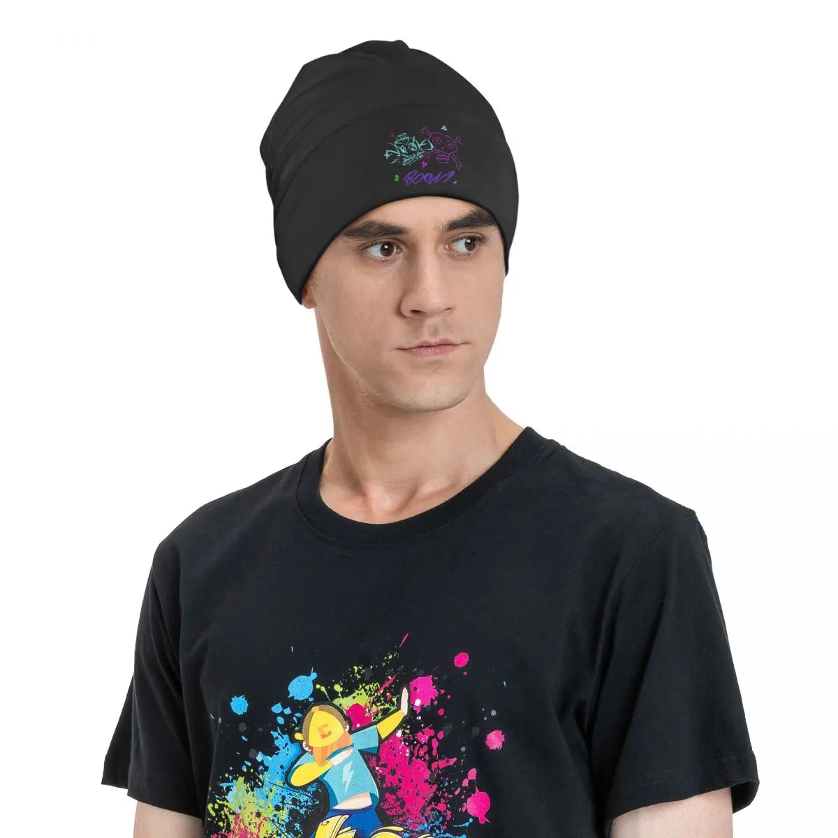 Monkey Bomb Ski Cuff Hats Soft Beanies 