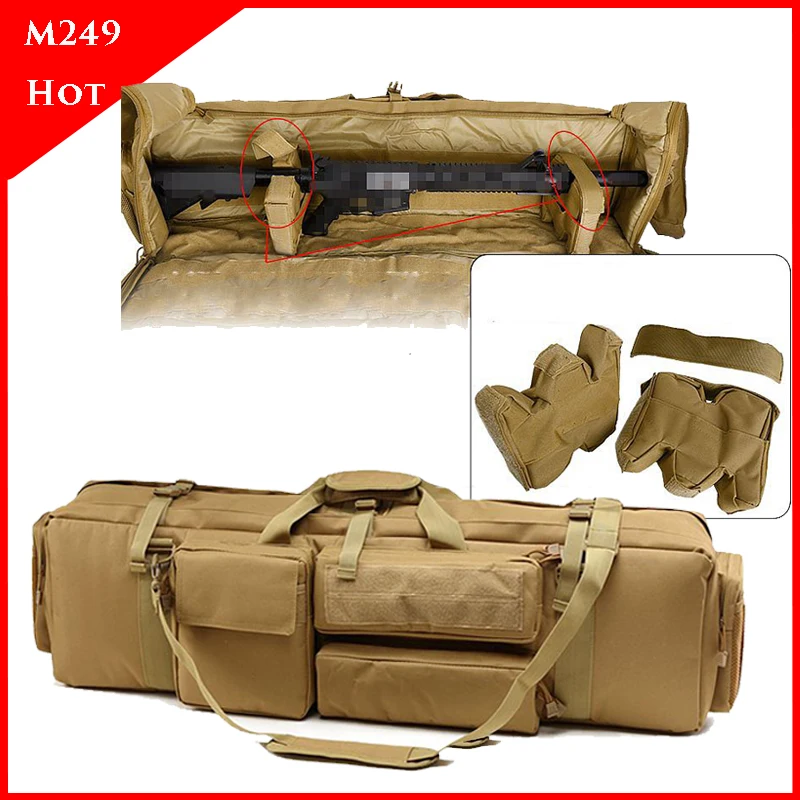 Mochila táctica M249 de alta resistencia, bolsa militar para tiro, Airsoft, Paintball, Rifle, funda de pistola, caza