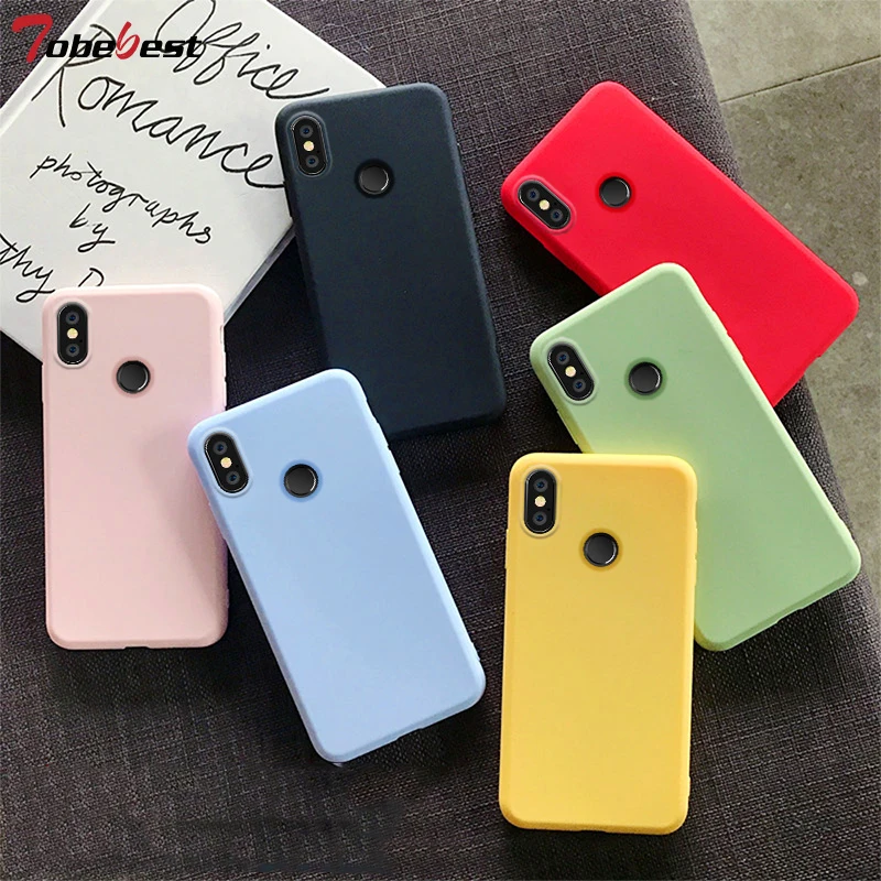 Soft Silicone Case For Xiaomi Mi 9 8 SE MI 8 Lite CC9E A1 A2 A3 Lite 5X 6X MIX 2 2S MAX 3 F1  Candy Solid Color Matte TPU Cover cell phone dry bag