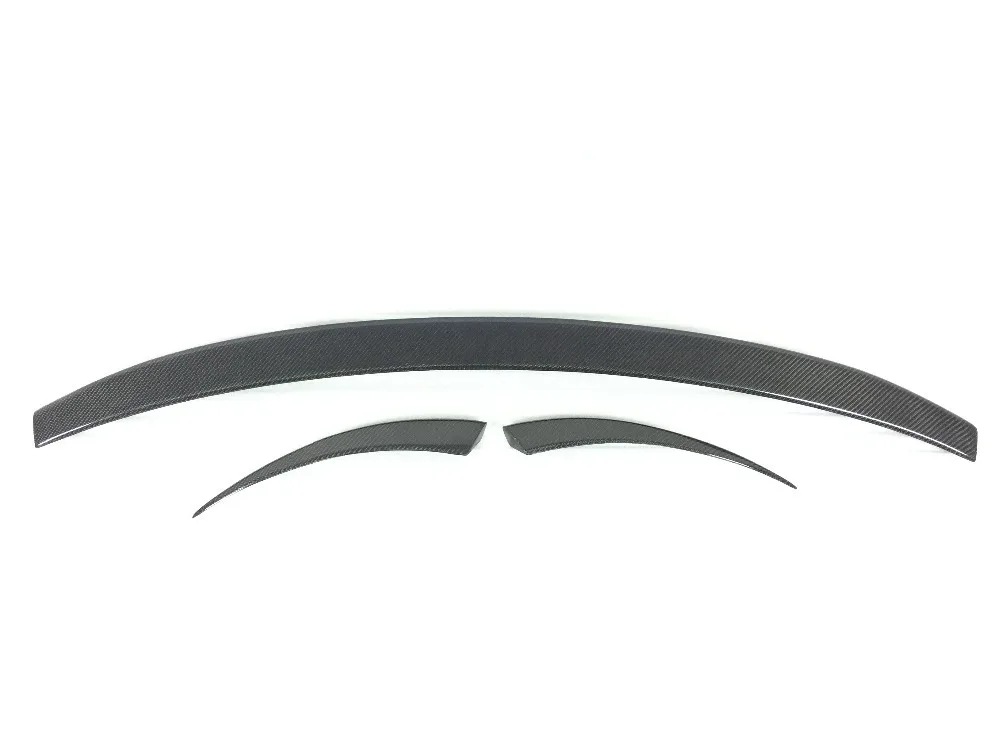 Macan 3 шт. углеродное волокно задний Средний багажник спойлер крыло для 2014 2015