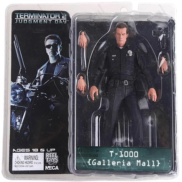 Фигурка NECA The Terminator 2 T 1000 Galleria Mall из ПВХ Коллекционная модель игрушки 7 дюймов 18