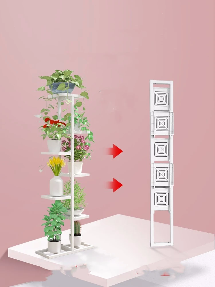 Железная художественная полка для хранения цветов для заземления Многоэтажный хлорфитум Botany Цветочные Полки для растений
