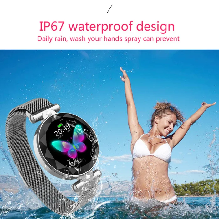 Bluetooth Смарт часы водонепроницаемый Сенсорный экран Спорт Здоровье часы для Android/IOS телефонов LHB99