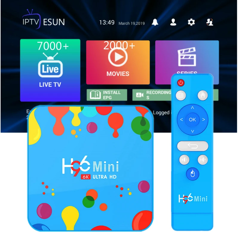 H96MINI 4G128G IPTV подписка Европа Франция Великобритания Немецкий Арабский Голландский Шведский французский Польша Португалия Smart BOX IPTV M3U 7000 Live
