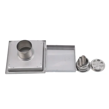 

Floor Drain Tile Invisible Insert Square Floor Waste Large Flow Drain With Waste Grate Floor Waste Grates Bathroom Shower Drain