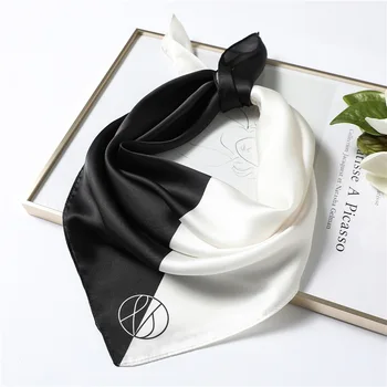 

New Silk Scarf Square for Women 70x70cm Small Neck Scarves Lady Shawl Fashion Print Hijab Brand Designer High Quality Scarfs