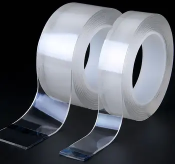 

L=1M/3M Transparent Silicone Double Sided Tape Sticker For Car High Strength High Strength No Traces Adhesive Sticker