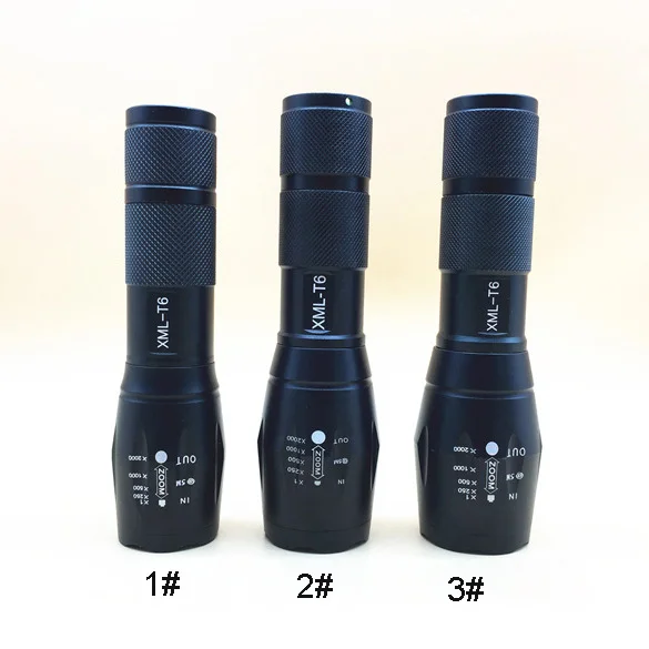 

XM-L T6 18650 LED Flashlight Zoomable Military Super Bright Torch Lamp 850lm outdoor camping hiking Flashlight