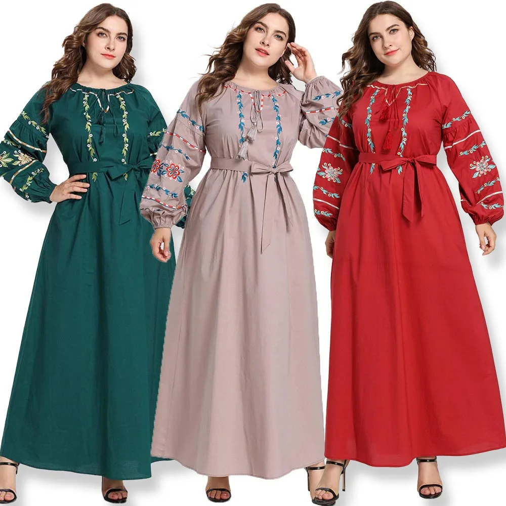 BNSQ плюс размер abaya мусульманское длинное платье для девочки без хиджаба винтажные пляжные Коктейльные Вечерние красные Скромные Новые дизайнерские высококачественные фабричные розетки
