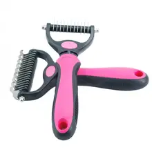 Расческа для домашних животных с открытым узлом, расческа для удаления волос домашних животных, расческа для собак с открытым раствором, двусторонняя расческа