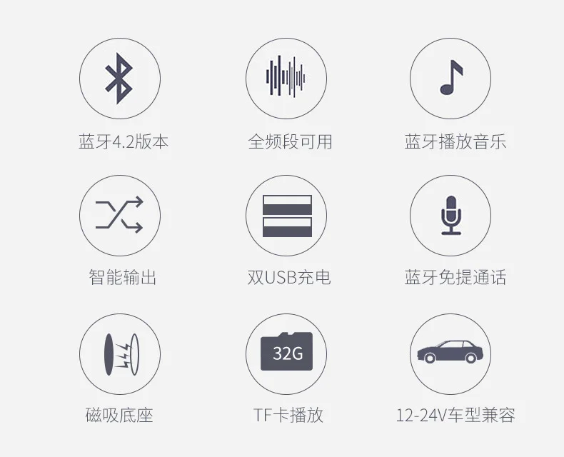 BC29B Автомобильный Bluetooth MP3-плеер умное шумоподавление двойной USB автомобильный Bluetooth Handsfree fm-передатчик