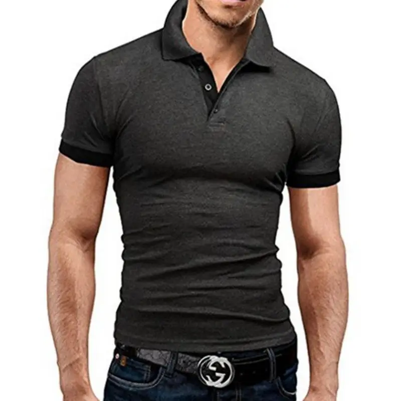 Ropa de Hombre Polo camisa 5xl hombres casual Delgado transpirable verano Polo camisa 10 цветов Hombre sólido manga corta