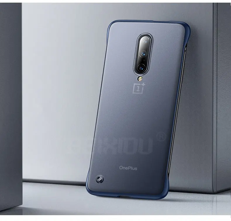 7T чехол для OnePlus 7T 7 Pro чехол матовый безрамный чехол для телефона для OnePlus 7T Pro One Plus без оправы противоударный, Бесплатный кольцевой ремешок
