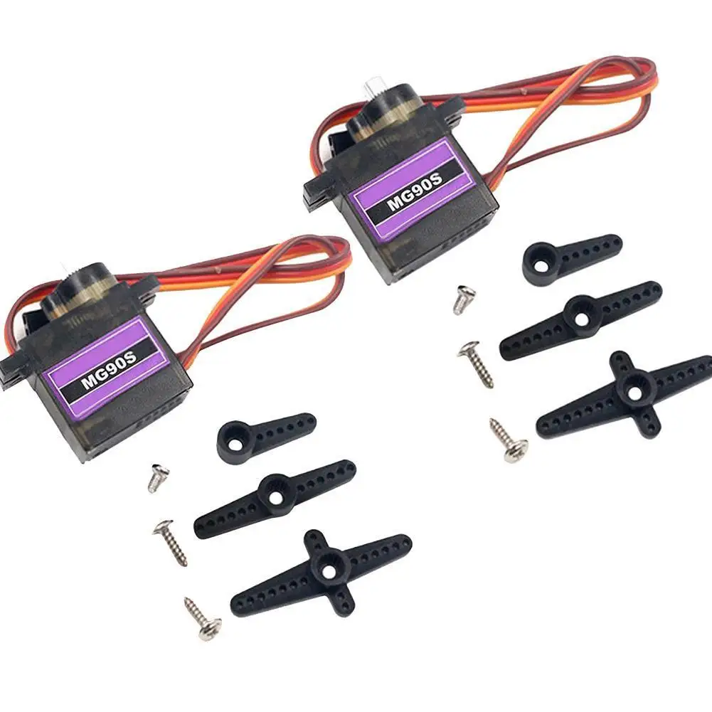 

2pcs RC Toys Metal Steering Gear Remote Control Fixed Model Wing High RC Steering Accessories Speed Car Gear Toys Toys Airc S2P2