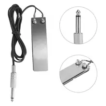 Для татуажа из нержавеющей стали ножной переключатель ножной педали питания для принадлежностей для полупостоянного тату машины аксессуары(черный