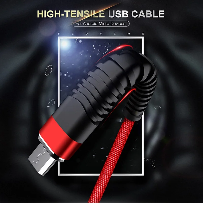 

USB Charger Lighting Micro USB Cable For Android Type-C For Samsung Xiaomi Mobile Phone Wire Cord