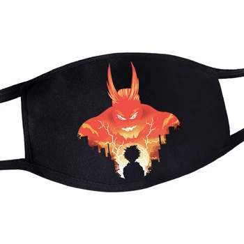 

Fashion Harajuku Face Masker JOJO's Bizarre Adventure And My Hero Academy Print Reusable Protective Mask Unisex Anti Dust Masks