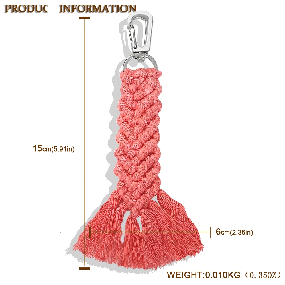 Girlgo Гавайские радужные макраме брелоки с кисточками для женщин Бохо ручной работы брелок сумка Ювелирные изделия подарок другу оптом