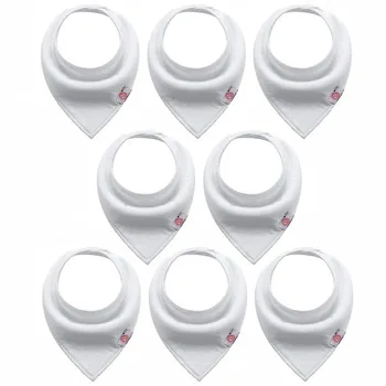 

8 pcs/lot Bibs Waterproof Feeding Baby Saliva Towel Newborn Aprons Baby Bibs Adjustable Different styles of Bibs