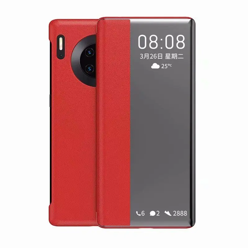 

For Huawei Mate 30 Pro Smart View Flip Cover Leather Phone Case For Huawei mate 30 Pro Window Slim Funda Hard