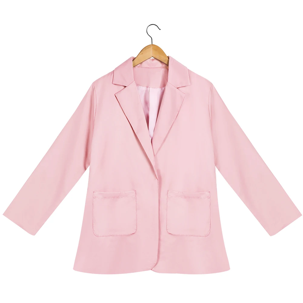 Joineles, женская повседневная куртка, осенняя, длинный рукав, отложной воротник, костюм, пальто, 15 цветов, тонкий, формальный Блейзер размера плюс, 5XL, кардиган