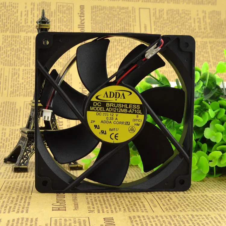 Для Taiwan xixie ADDA 1225 12V 0.33A AD1212MB-A71GL Вентилятор охлаждения шасси | Компьютеры и офис