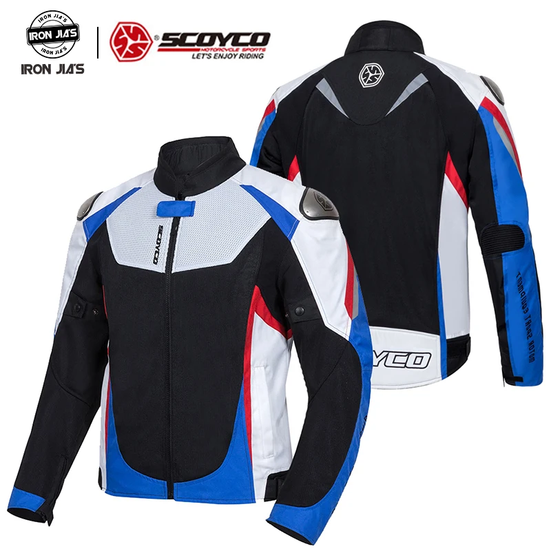 US $129.99 SCOYCO Motorcycle Jacket Breathable Reflective Motorcross jacket Racing Protective motorbike jacket summer with Protectors