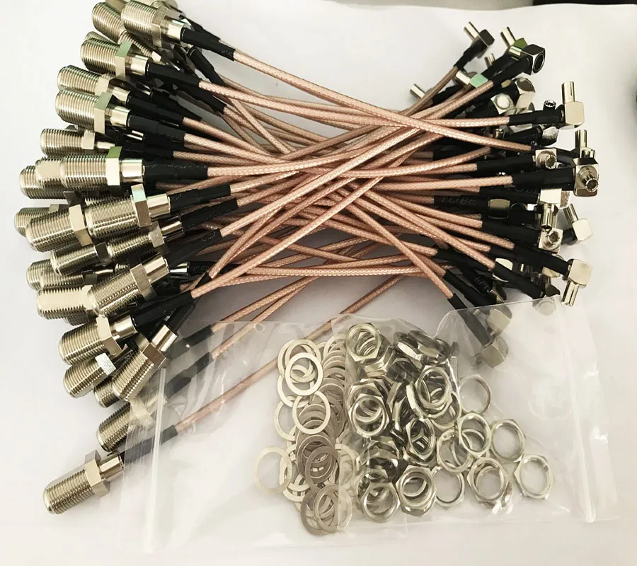 20 шт. коннектор коаксиального кабеля с разъемом штырь гнездо|angle connector|l connectorangled