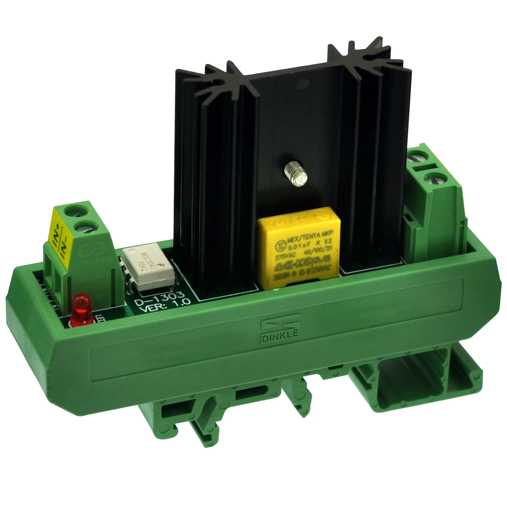 CZH-LABS DIN рейка крепление 8 Ампер твердотельные реле SSR модуль в 4 ~ 32VDC 100 240VAC. (1 канал)