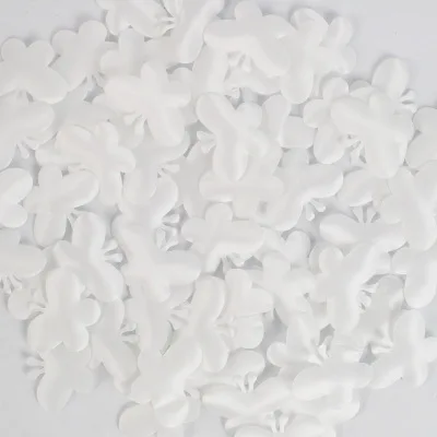 white 500/упаковка, форма бабочки, моделирование, свадебные украшения, праздничные украшения, искусственные лепестки хватать руками, цветы 5ZDZ712 - Цвет: white