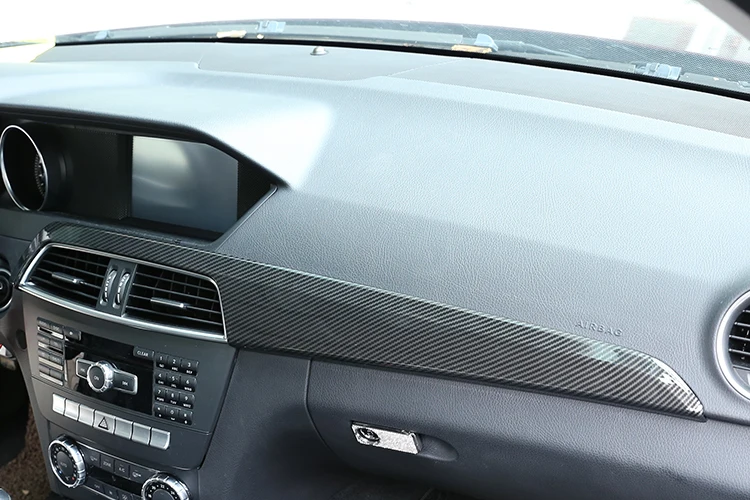 Для Mercedes Benz C Class W204 2010-2013 автомобиль ABS хром внутренняя центральная консоль Защитная панель Крышка отделка Аксессуары 5 цветов