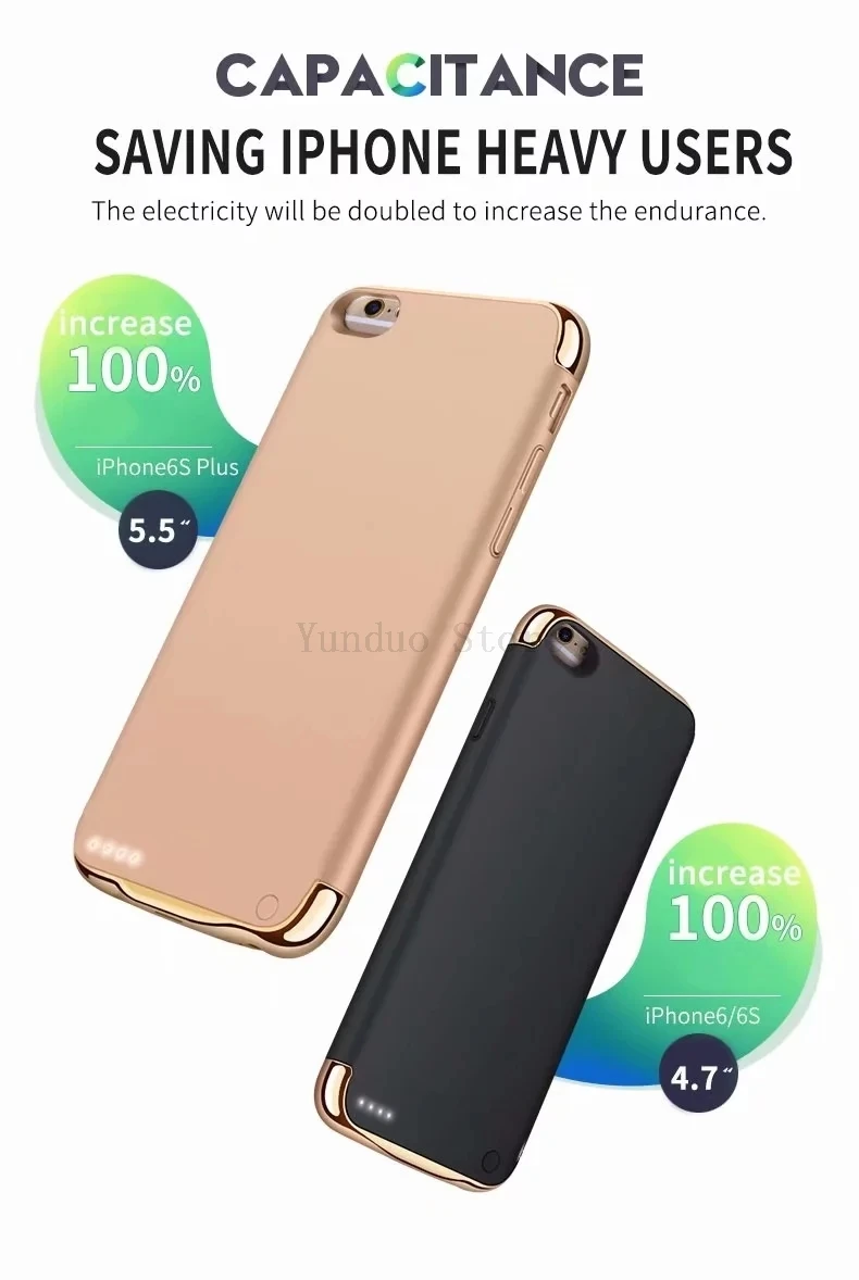 3500/4000mAh зарядное устройство чехол для iPhone 6 6S 7 8 Plus power Bank ультра тонкий внешний резервный аккумулятор покрытие матовая кожа Чехол