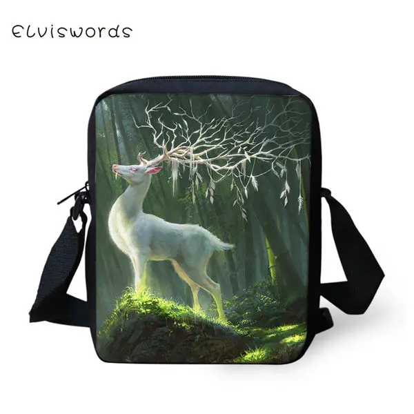 CDWX3911E ELVISWORDS комплект из 3 предметов, детский школьный рюкзак с изображением оленя, школьные сумки с милыми животными, модный рюкзак/мешок с закрылками/пеналы для ручек - Цвет: CDWX3911E
