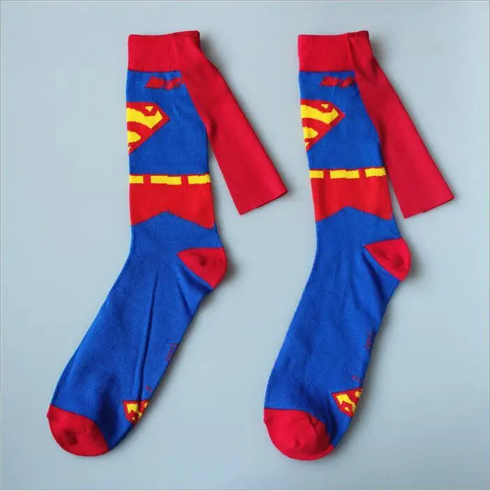 Avengers Marvel cartoon socks Batman superman Joker cosplay Fashion sock novelty Funny Casual men sock Spring Summer socks Hot - Цвет: 7